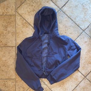 Brandy cropped zip up